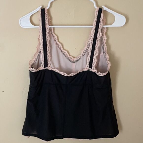 Express Sleeveless BabyDoll Top with lace size Large - Picture 3 of 14